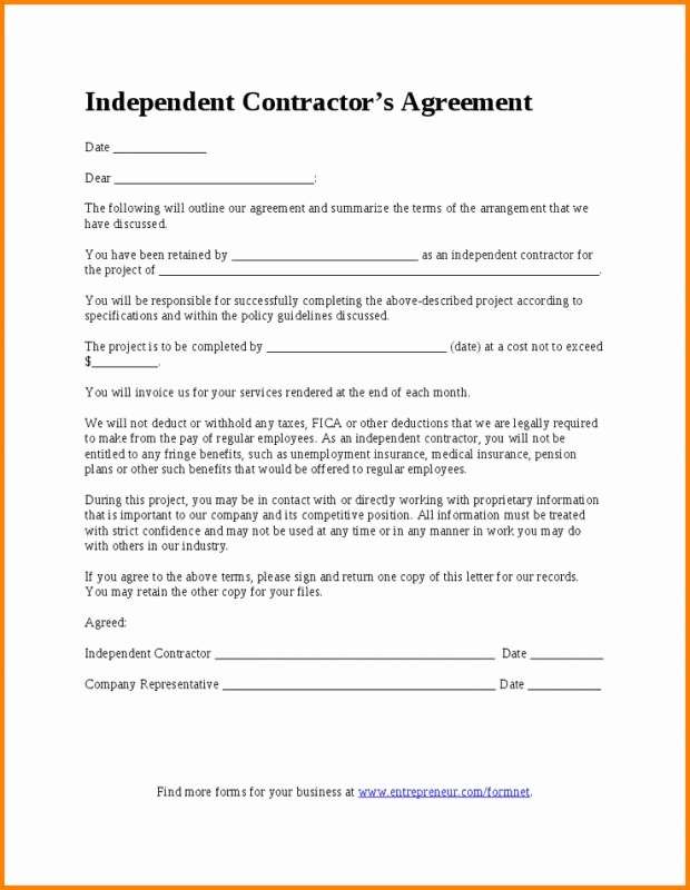 Employment Agreement Template Word Unique Employment Contract Template Word