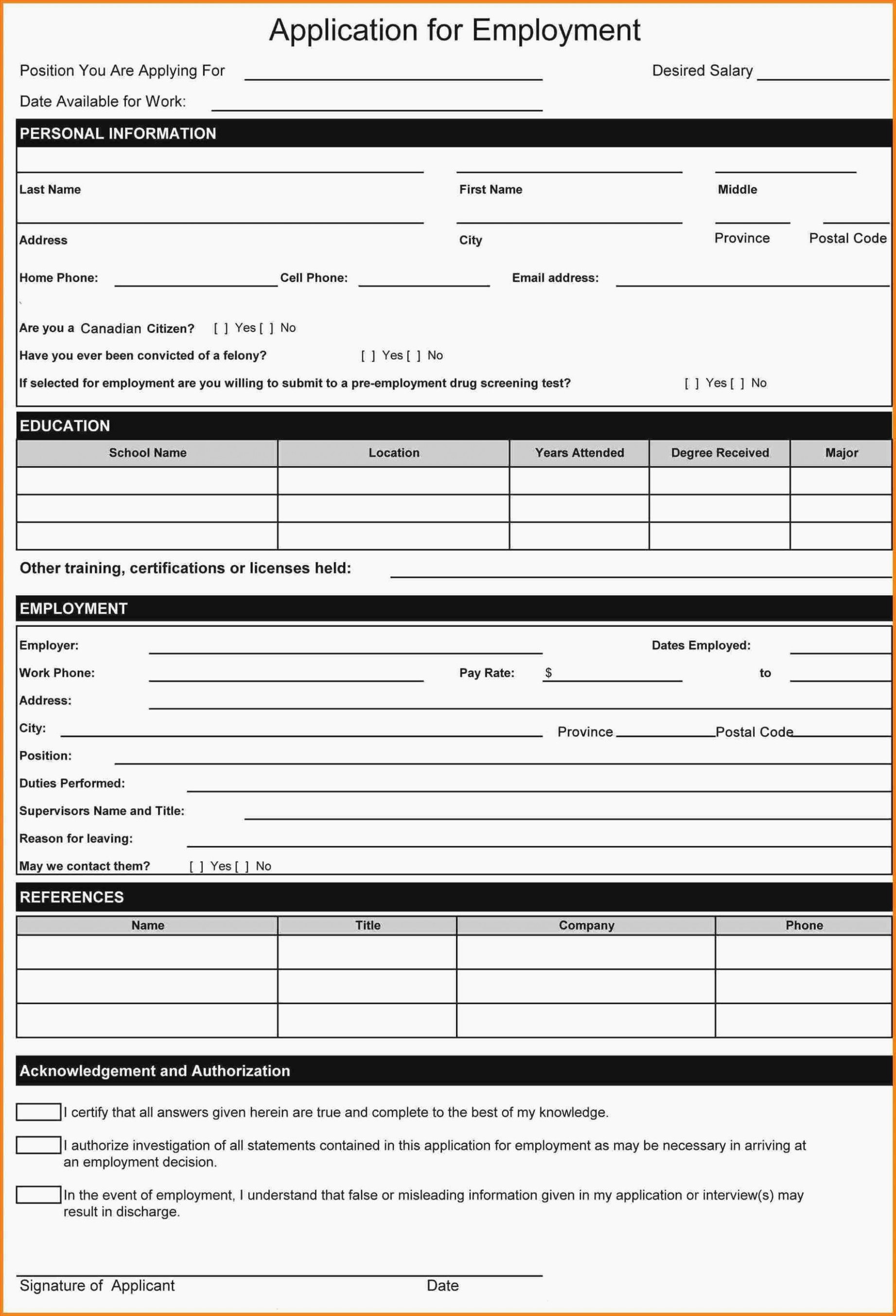 Employment Physical form Template Fresh Five Facts that Nobody