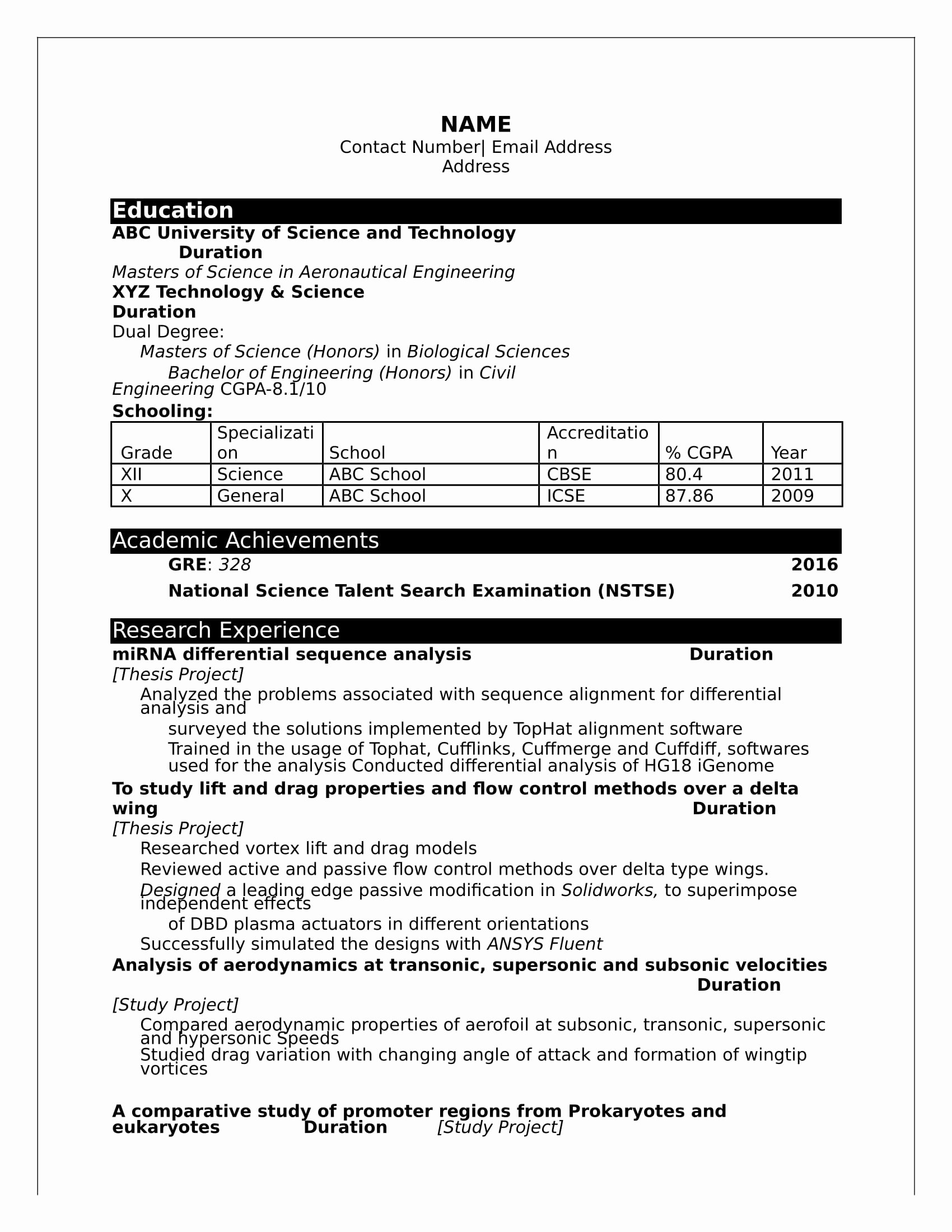 Engineer Resume Template Word Awesome 32 Resume Templates for Freshers Download Free Word format