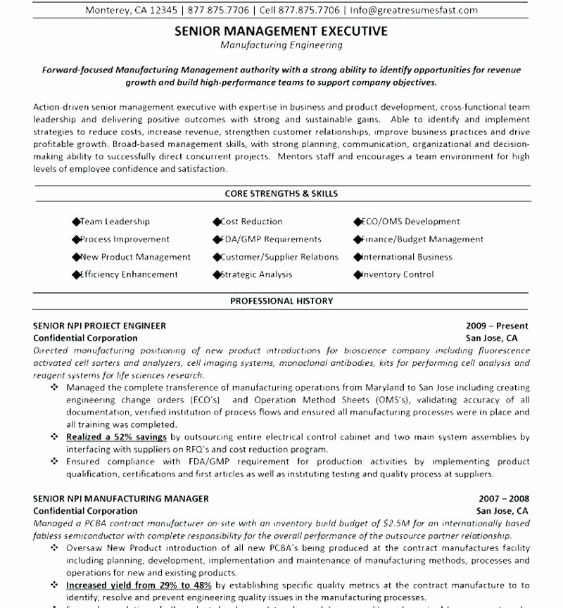 Engineering Resume Templates Word Lovely 9 10 Sample Resume for Electrical Engineer