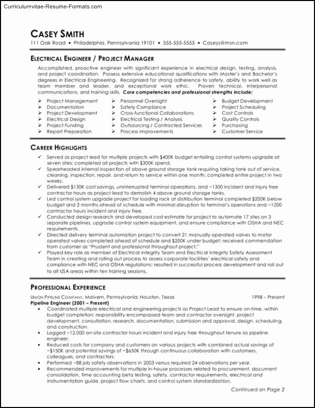 Engineering Resume Templates Word Lovely Engineering Resume Template Word