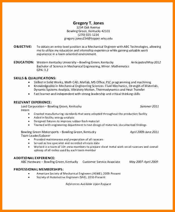 Engineering Resume Templates Word Unique 6 Technical Resume Template