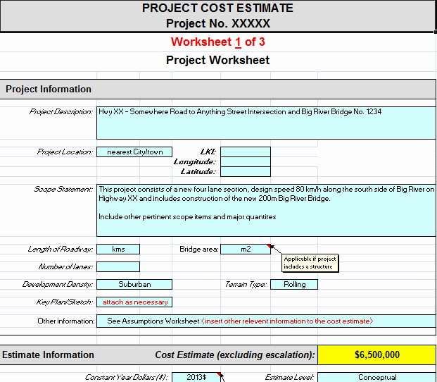 Estimating Template for Construction Luxury Project Cost Estimating Spreadsheet for Contractors