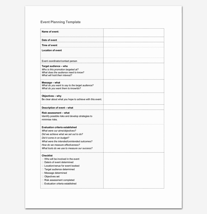Event Planning Template Word Fresh event Program Outline 13 Printable Samples Examples