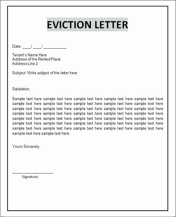 Eviction Letter Template Free Elegant Eviction Letter Template Uk Picture – Notice Templates 104