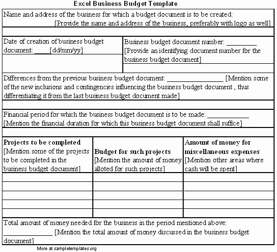 Excel Business Budget Template Inspirational Excel Template for Business Bud Example Of Excel