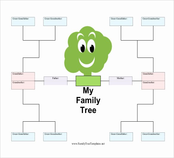 Excel Family Tree Templates Awesome Simple Family Tree Template 25 Free Word Excel Pdf