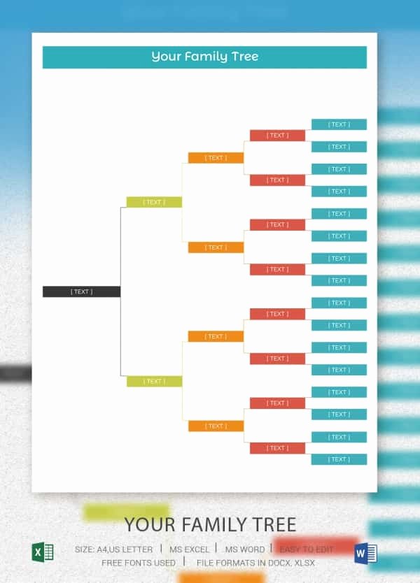Excel Family Tree Templates Best Of Simple Family Tree Template 25 Free Word Excel Pdf