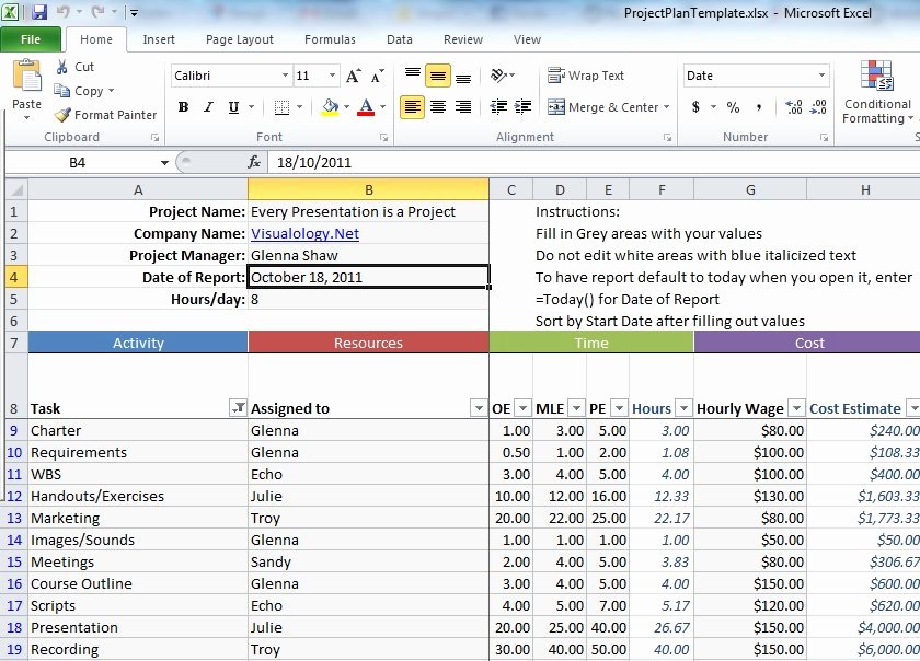 Excel Task Tracker Template Fresh Use This Excel Spreadsheet for Project Management
