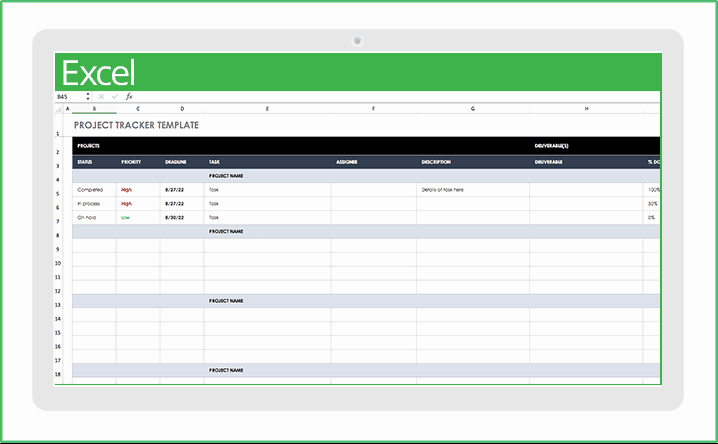Excel Task Tracker Template Inspirational Free Excel Project Management Templates
