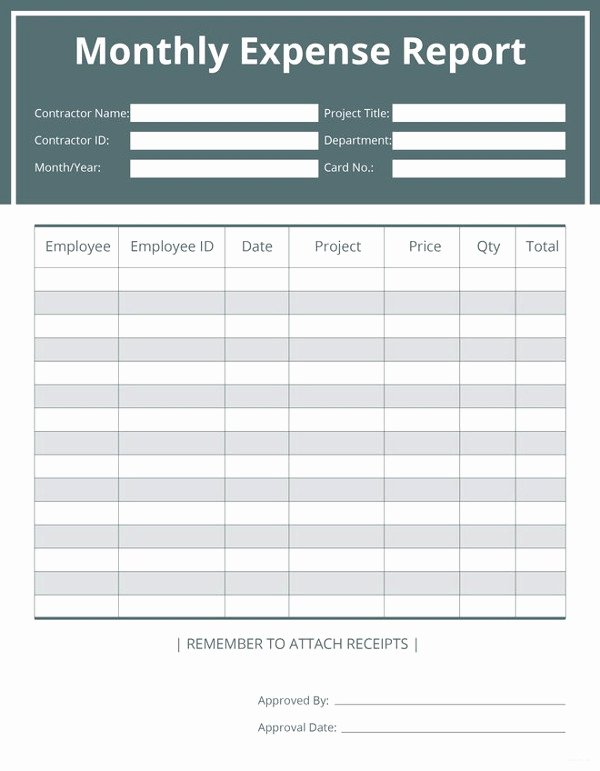Expense Report Template Word Awesome 27 Expense Report Template Free Word Excel Pdf