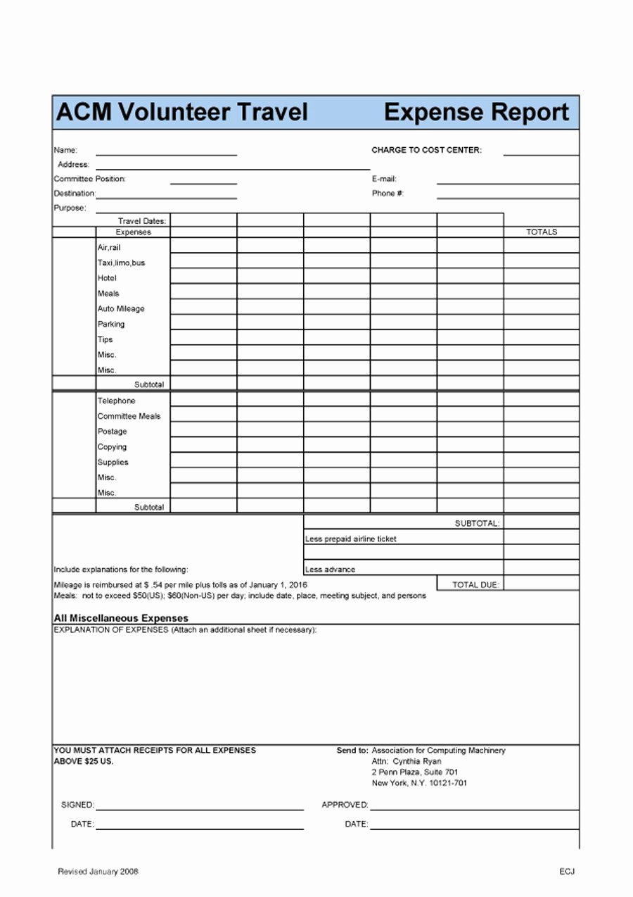 Expense Report Template Word Inspirational 40 Expense Report Templates to Help You Save Money