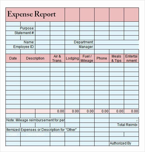 Expense Report Template Word Lovely Report Template Download Free Documents In Pdf Word