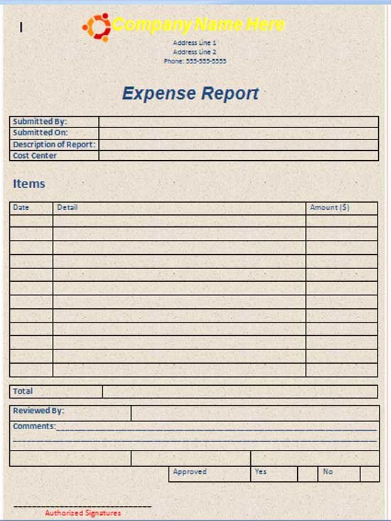 Expense Report Template Word Luxury Microsoft Word Templates Free Expense Report Template