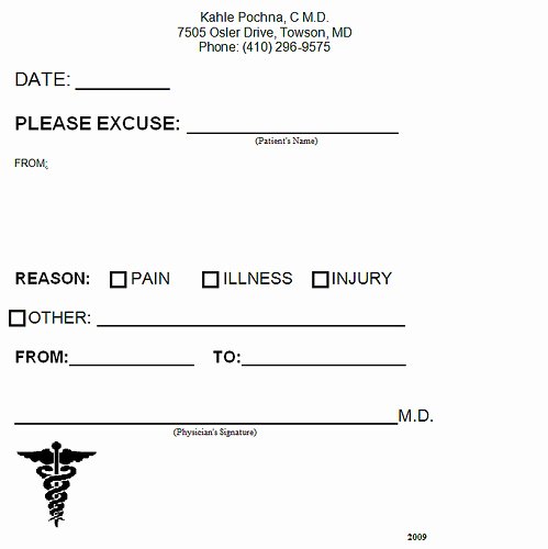 Fake Hospital Note Template Unique 8 Best Of Blank Printable Doctor Note Pdf Fake
