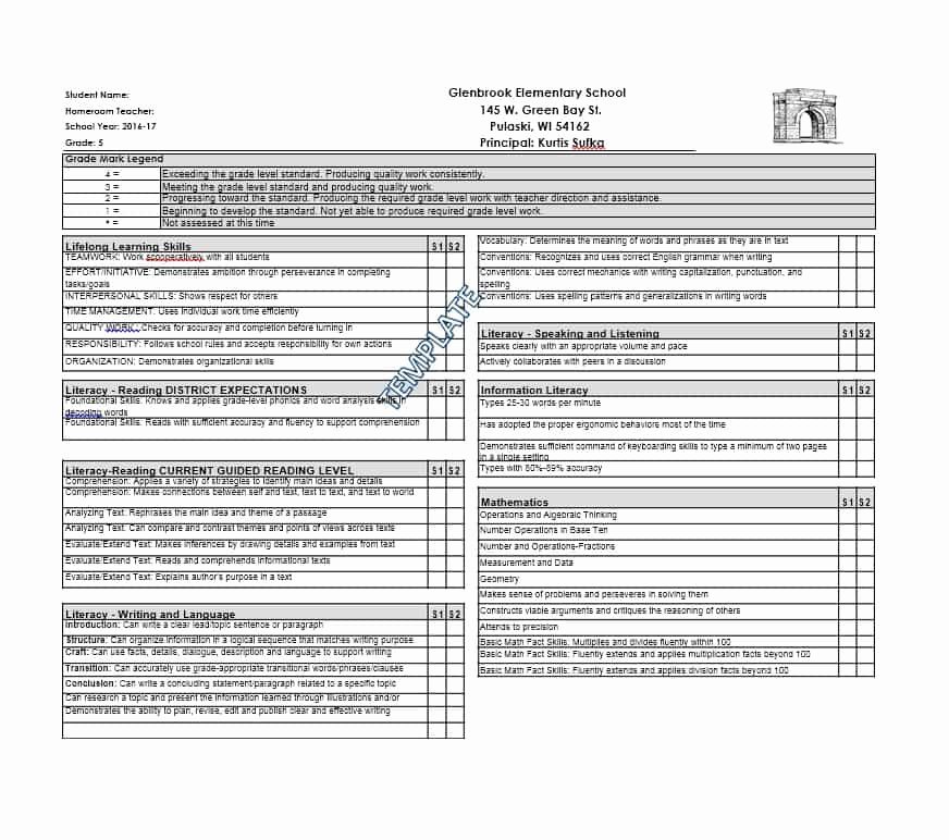 Fake Report Card Template New 30 Real &amp; Fake Report Card Templates [homeschool High