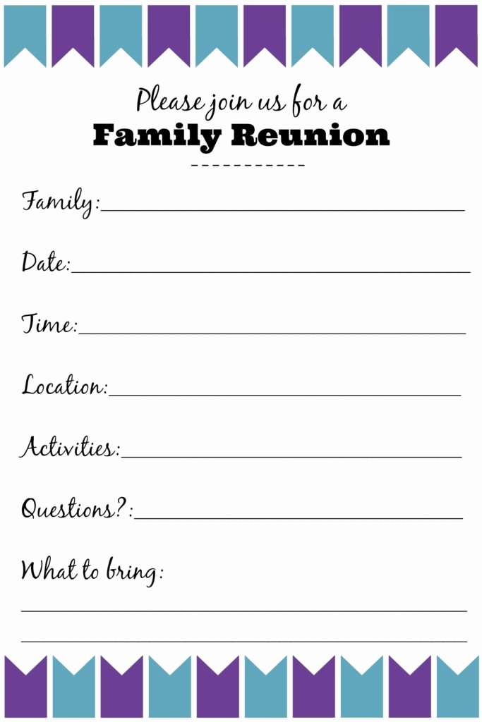 Family Reunion Agenda Template Best Of Family Reunion Invitation Templates Ginny S Recipes &amp; Tips