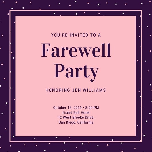 Farewell Party Invitations Templates Elegant Customize 3 999 Farewell Party Invitation Templates