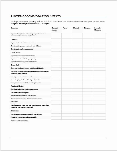 Feedback form Template Word Unique 8 Survey form Templates for All Businesses