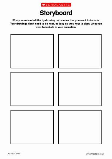 Film Storyboard Template Pdf Lovely Storyboard Template Free Summer Learning