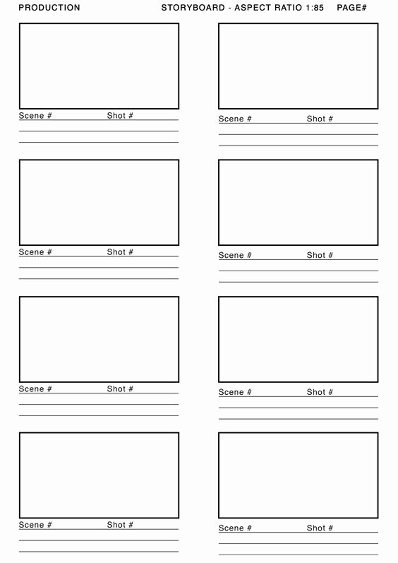 Film Storyboard Template Pdf New 1 85 aspect Ratio Storyboard Template Google Search