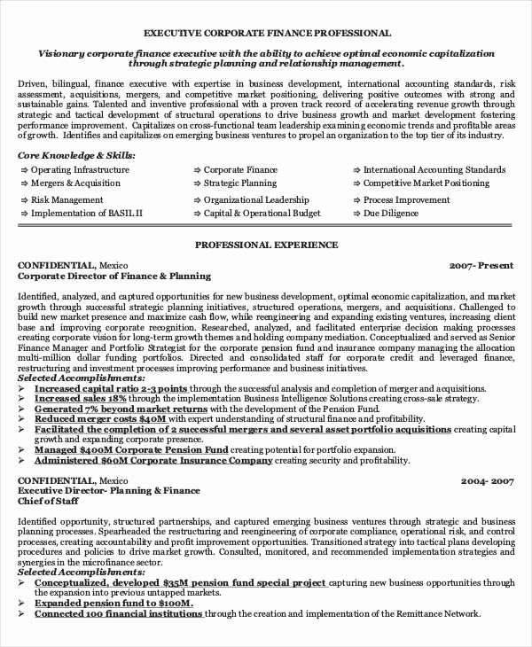 Finance Resume Template Word Awesome 28 Finance Resume Templates Pdf Doc