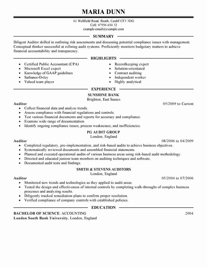 Finance Resume Template Word New 8 Amazing Finance Resume Examples