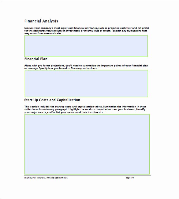Financial Plan Template Word Awesome Financial Business Plan Template 18 Word Excel Pdf