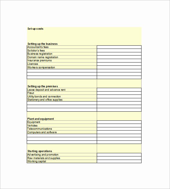 Financial Plan Template Word Beautiful Financial Business Plan Template 18 Word Excel Pdf