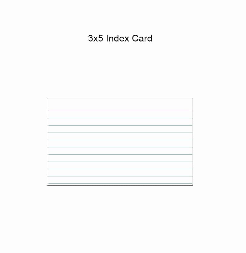 Flash Card Template Pdf Beautiful 30 Simple Index Flash Card Templates [free] Template