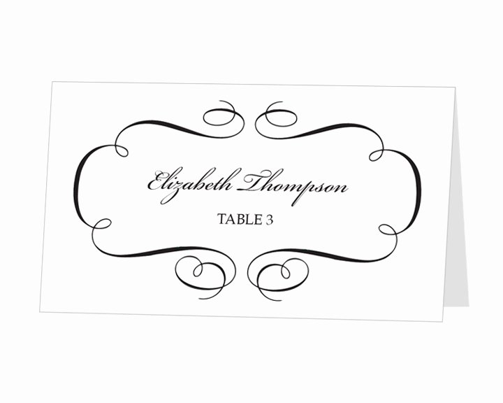 Fold Over Place Card Templates Fresh Printable Place Card Template Instant Download Escort by
