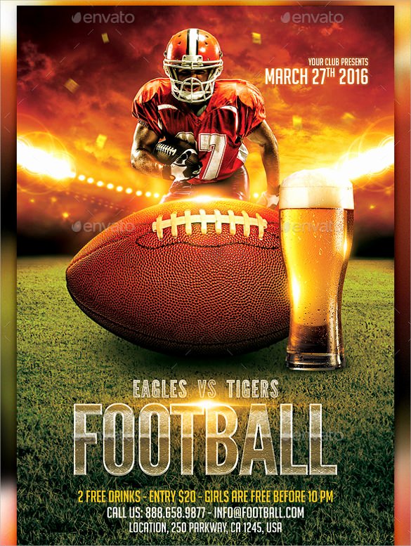 Football Flyer Templates Free Best Of Spectacular Football Flyer Templates 14 Download