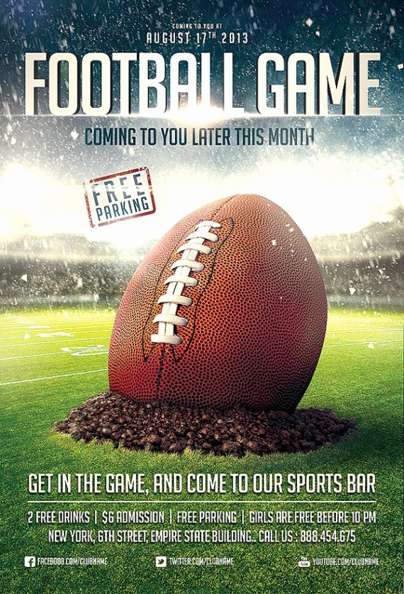 Football Flyer Templates Free New Get Active Collection Of Sports Flyer Templates