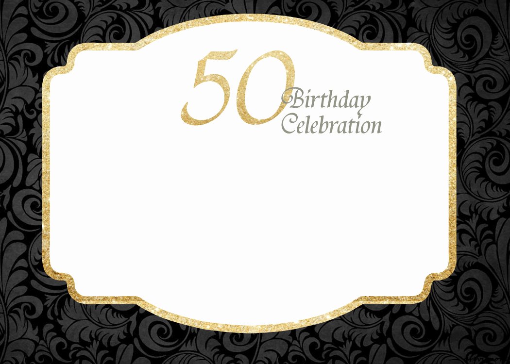 Free 50th Anniversary Invitation Templates New Free Printable 50th Birthday Invitations Template Free