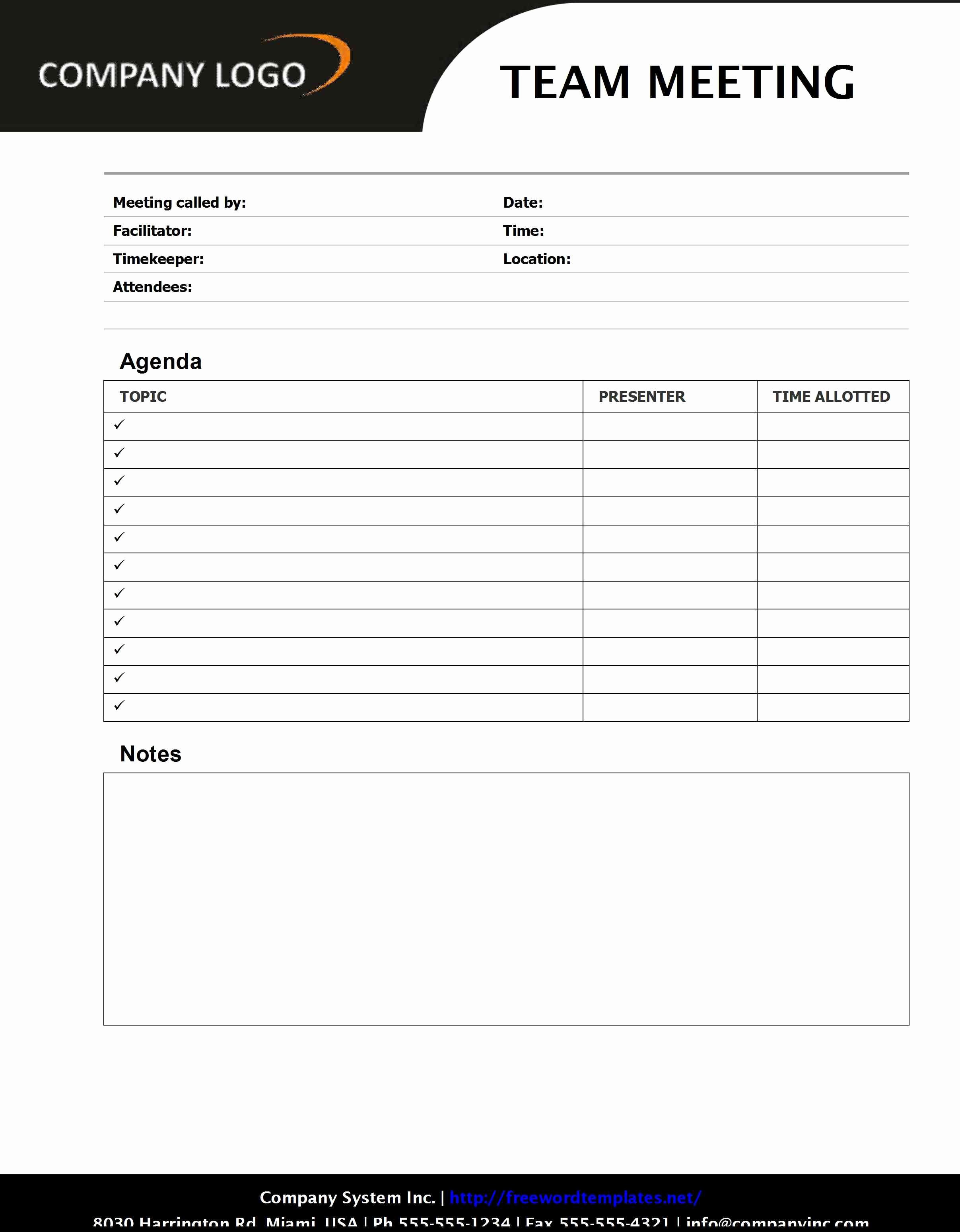 Free Agenda Templates for Word Lovely Team Meeting Agenda Sd1 Style