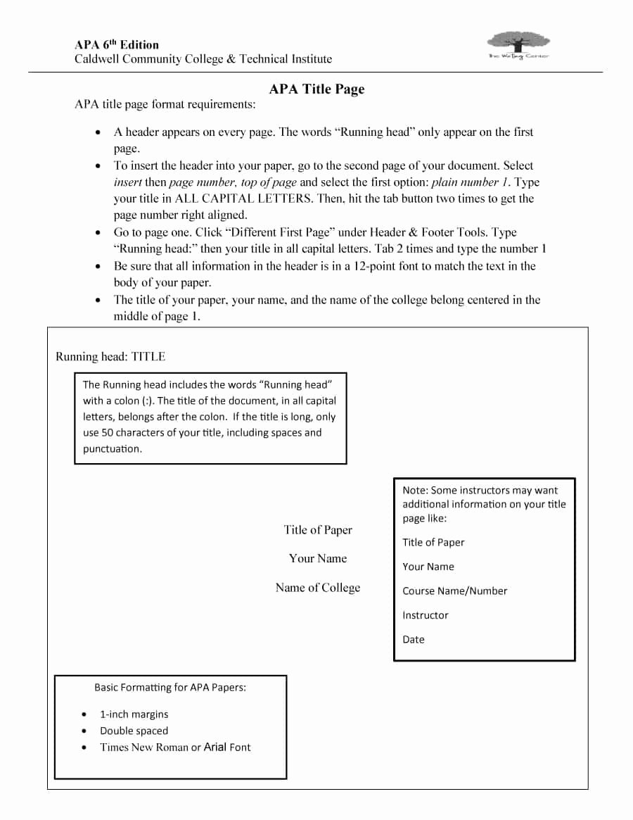 Free Apa format Template Unique 40 Apa format Style Templates In Word &amp; Pdf