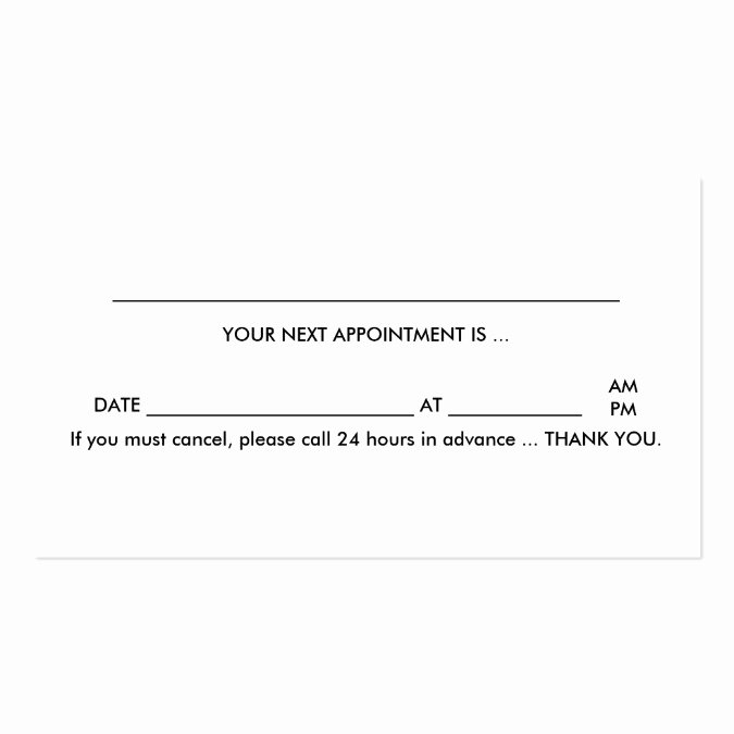 Free Appointment Card Template Unique Podiatrist Appointment Card Business Card Template