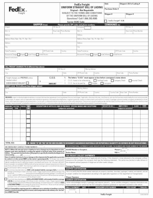 Free Bill Of Lading Template Awesome 21 Free Bill Of Lading Template Word Excel formats