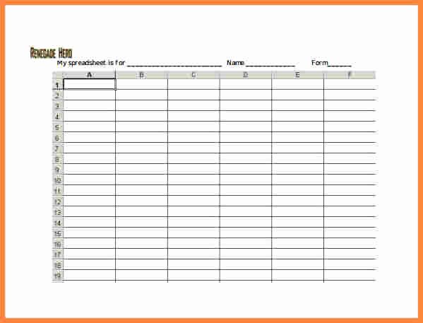 Free Blank Excel Spreadsheet Templates Best Of 7 Blank Excel Spreadsheet Templates