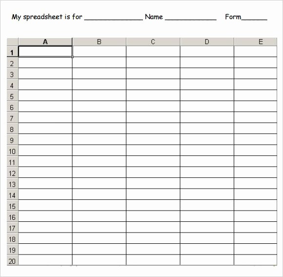 Free Blank Excel Spreadsheet Templates Best Of Blank Printable Spreadsheet Language