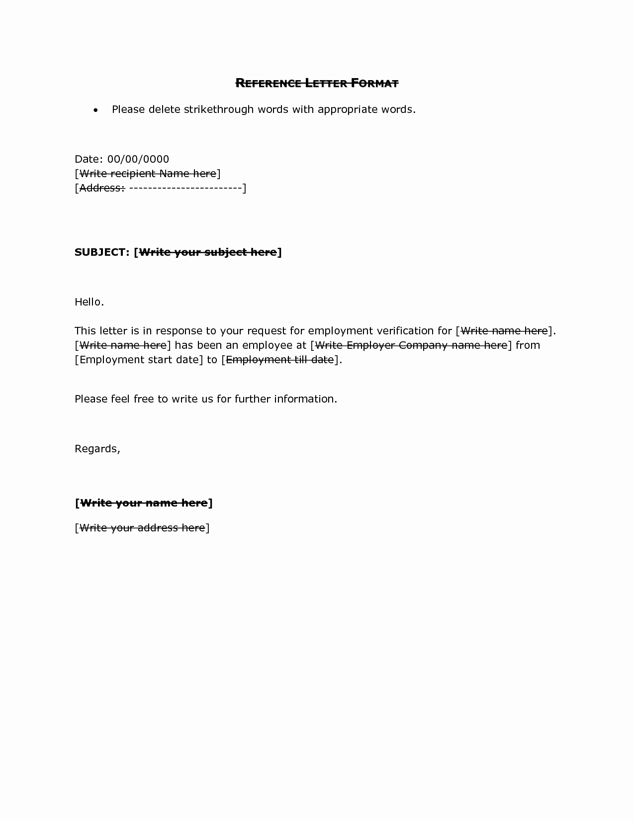 Free Business Letter Template Beautiful Reference Letter format Doc formatreference Letters