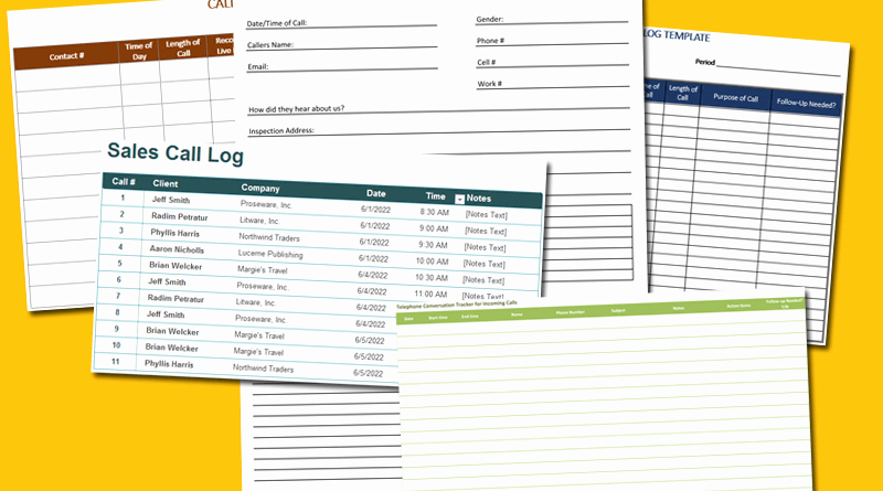 Free Call Log Template Best Of 5 Call Log Templates to Keep Track Your Calls