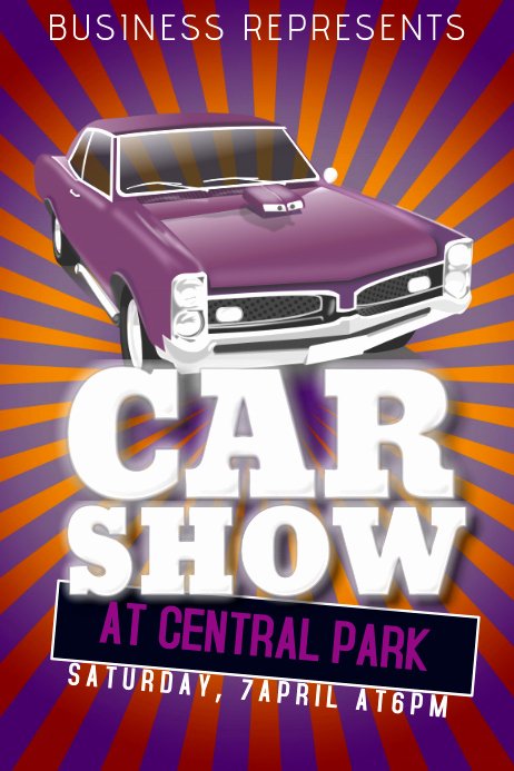Free Car Show Flyer Template Beautiful Car Show Flyer Template Old Retro Vintage