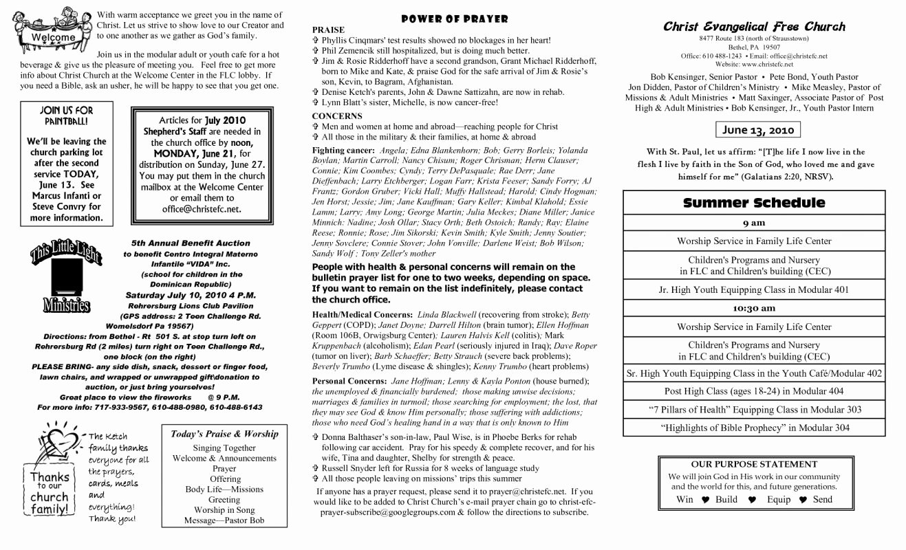 Free Church Bulletin Templates Beautiful Church Bulletin Templates Microsoft Publisher