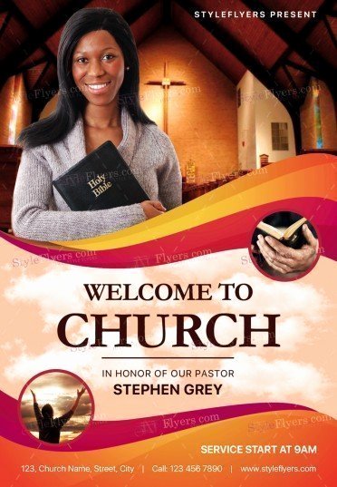 Free Church Flyer Templates Psd Elegant Church Psd Flyer Template Styleflyers