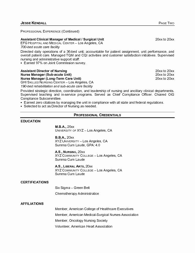 Free Cna Resume Templates Awesome 10 Certified Nursing assistant Resume Examples