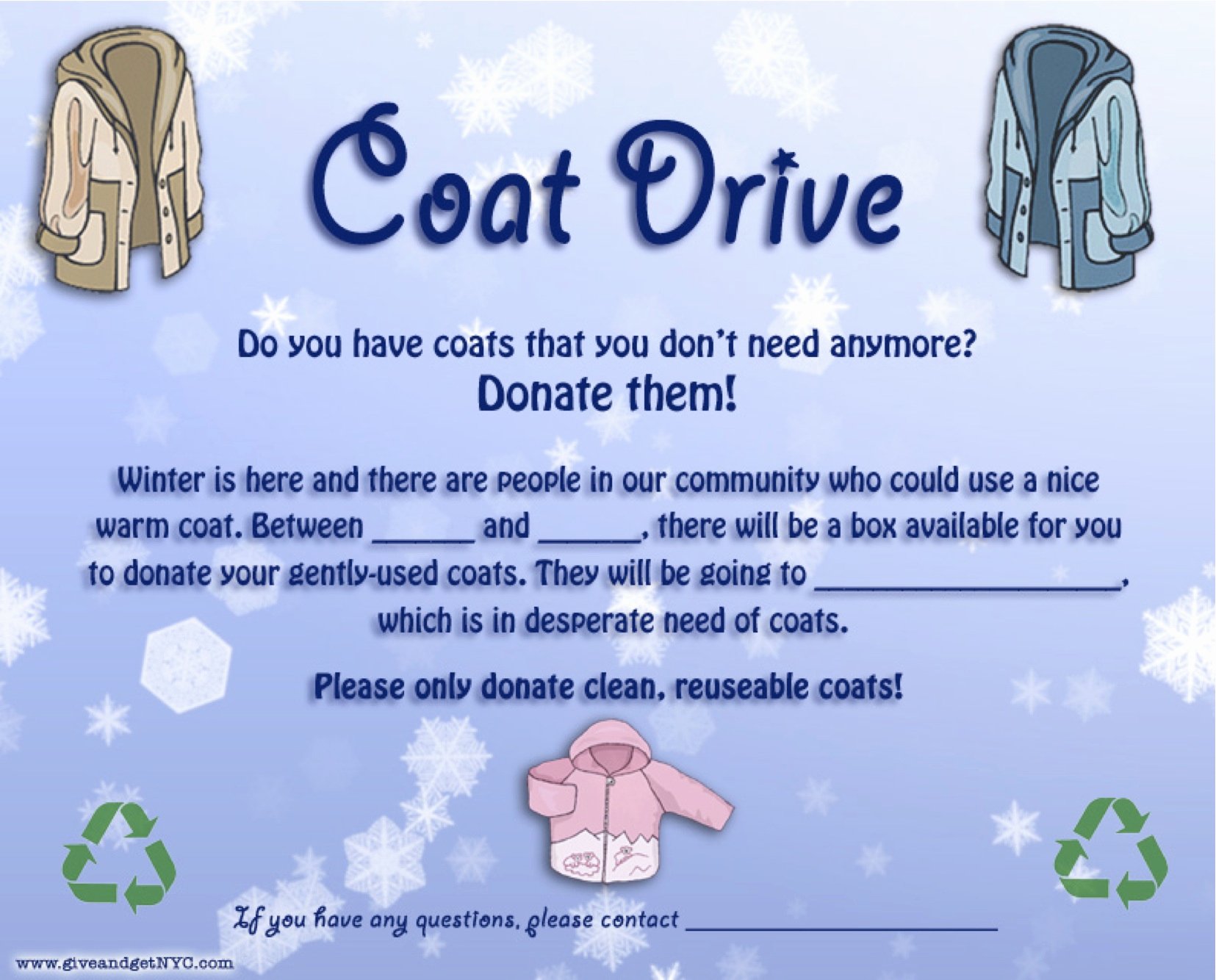 Free Coat Drive Flyer Templates Best Of Flyers