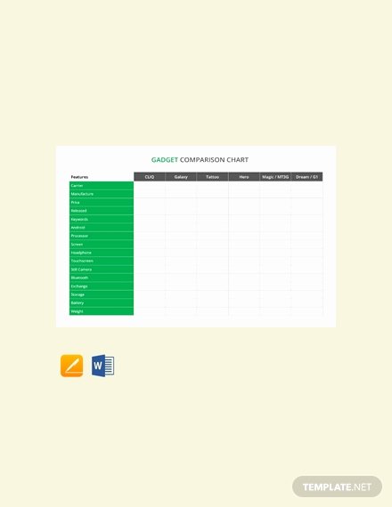 Free Comparison Chart Template Awesome Free Blank Parison Chart Template Download 113 Charts
