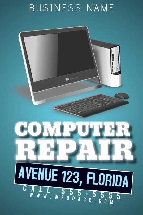Free Computer Repair Flyer Template Awesome Puter Repair Flyer Template