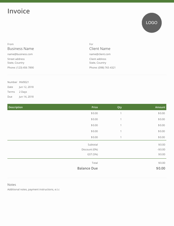 Free Contractor Invoice Template Best Of Contractor Invoice Templates Free Download